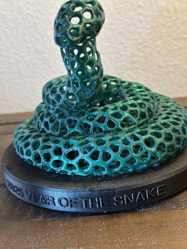 2025 Year of the Snake! Voronoi style.