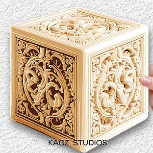 ivory box wall art hueforge wall decor optical illusion carving