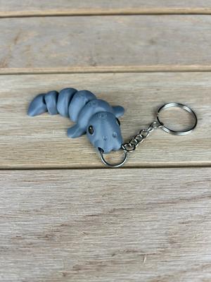 Manatee Solid Flippers Keychain