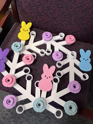 Easter Bunny for Giant LEGO Wreath (Inverted Eyes)