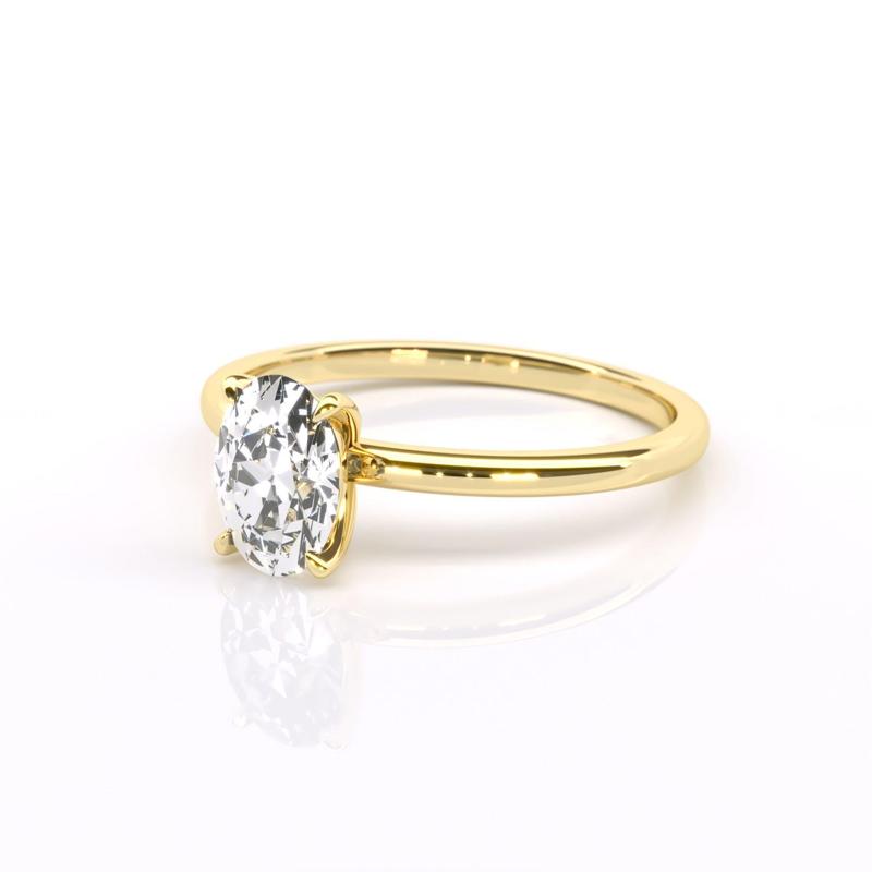 Oval Diamond Engagement Ring 8x6