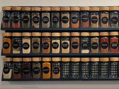 Spice World - Spice Rack - Wall Mounted - 4x