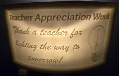 Teacher Appreciation Week - Teachers Light the Way Nightlight Lithophane