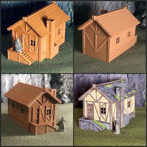28mm Medieval RPG House - Tabletop Terrain for D&D