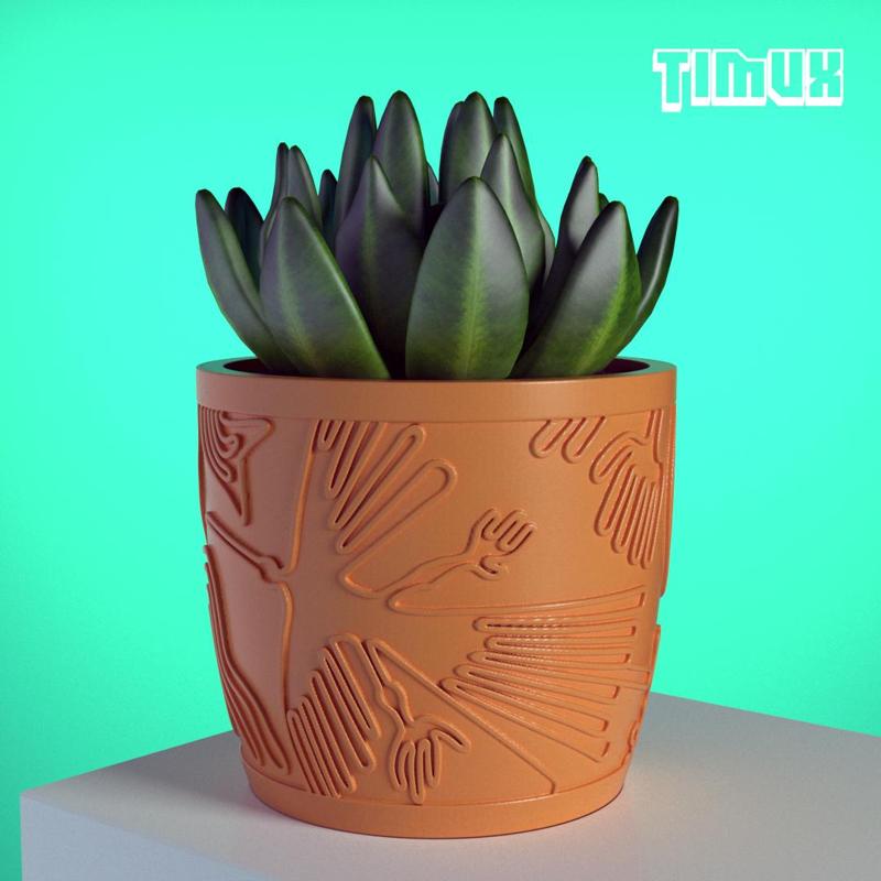 NAZCA LINES POT - ANCIENT PERUVIAN CULTURE DESIGN