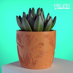 NAZCA LINES POT - ANCIENT PERUVIAN CULTURE DESIGN