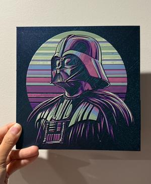 Retro Vader - Hueforge Print