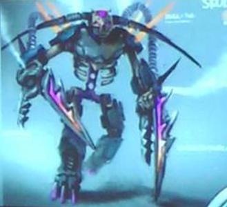 Bionicle Purple Prototype Skull Warrior 