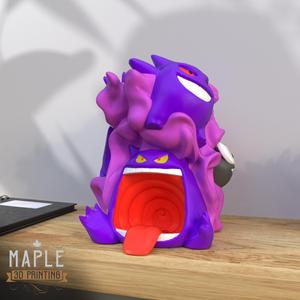Gastly Evolution Diorama - Print in Place - Pokemon