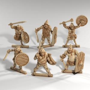 Orc Shield Thugs - Brutal Fantasy Infantry 6-Pack