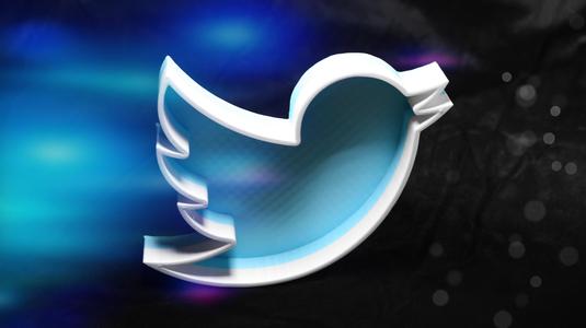 3D Twitter Logo Tray