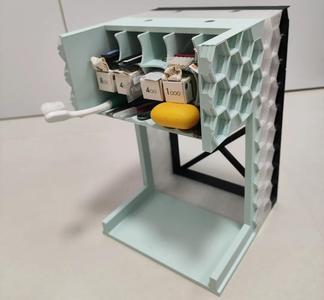 Model Tool Storage Rack: The model tool storage rack 