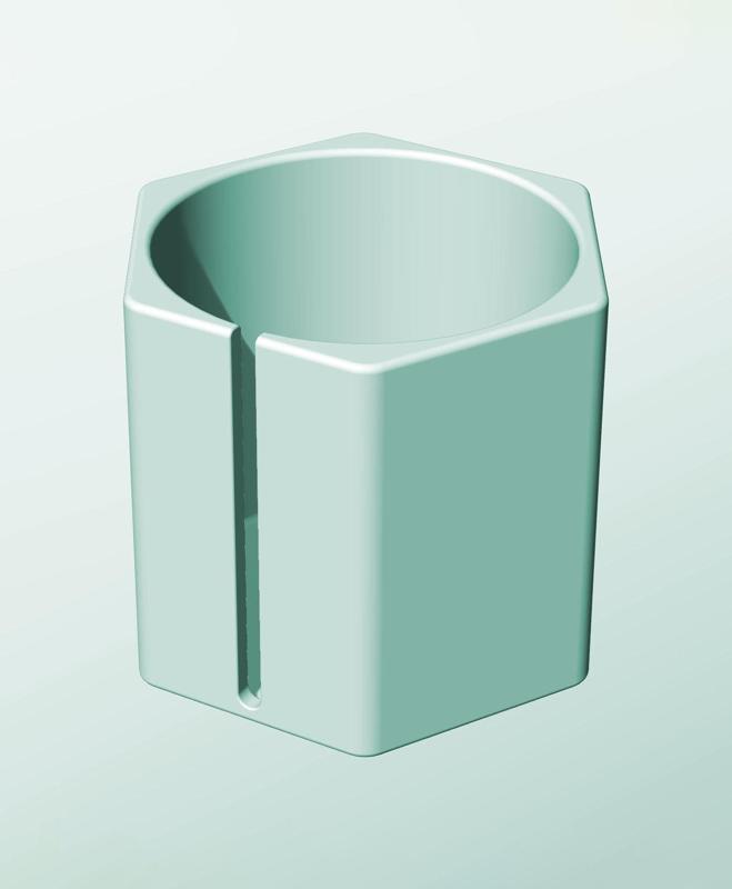CH162-170-S Stacking slotted module bin for modern home decor