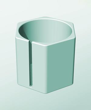 CH162-170-S Stacking slotted module bin for modern home decor