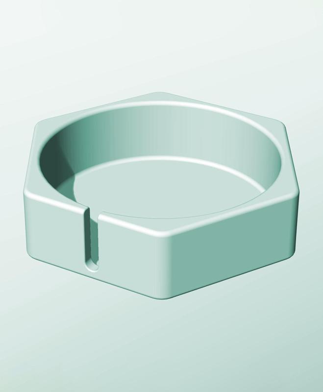 CH162-50-S Modular slotted component container modern decor