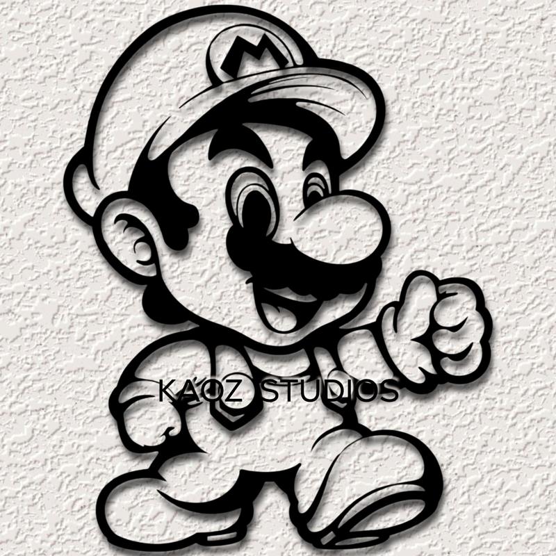mario wall art super mario wall decor nintendo fan art decoration