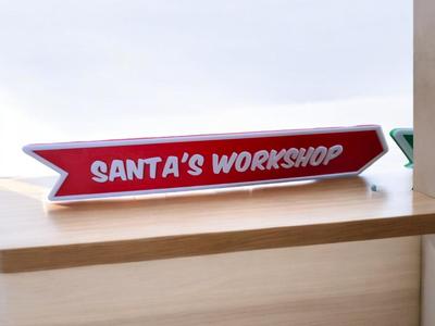 Santa's Workshop Sign