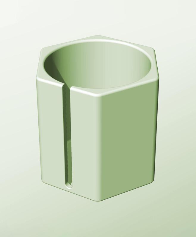 CH128-150-S Slotted container modular stackable module bin box