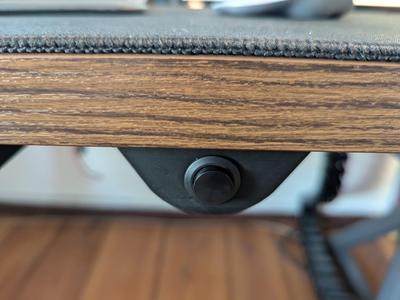 under desk button mount