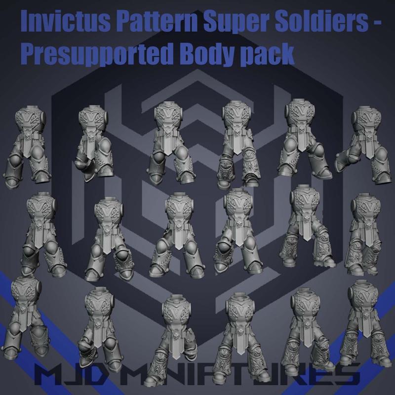 Invictus Pattern Super Soldiers - Presupported Body pack
