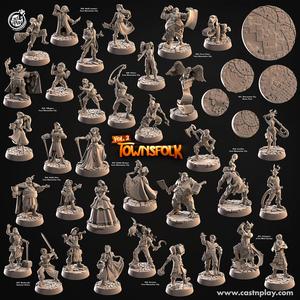 Townsfolk Vol. 2 - Mennesker City (Bundle) (Pre-Supported) | Cast n Play