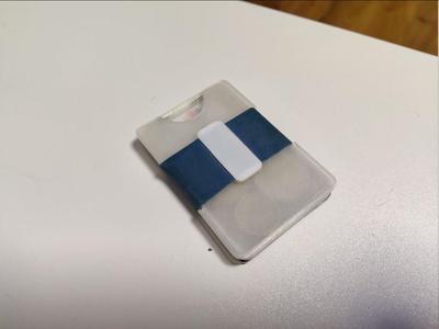 Lockcard wallet rubber band connector (bigger rubber band)
