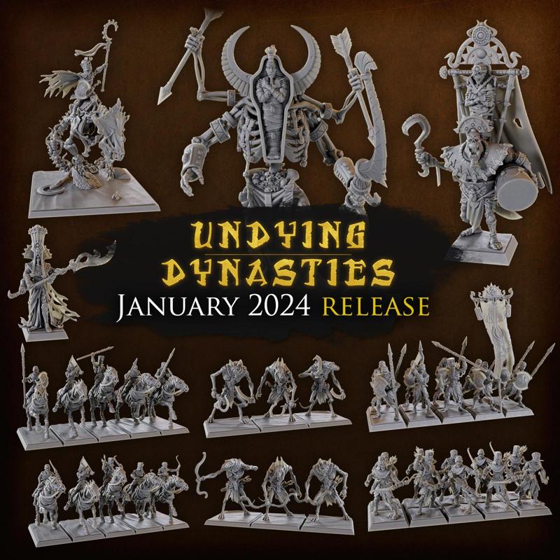 Titan Forge Miniatures - 2024 - January - Undying Dynasties vol1