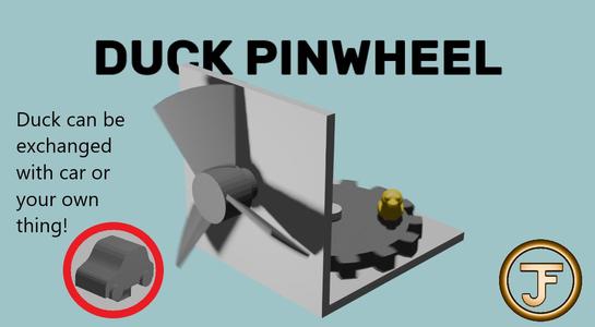Customizable duck pinwheel