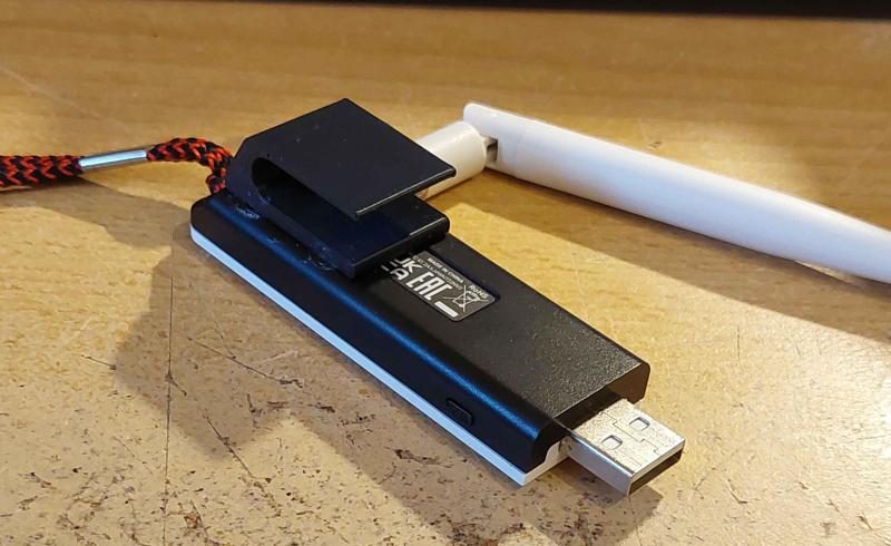 Wifi dongle hook (glue-on)
