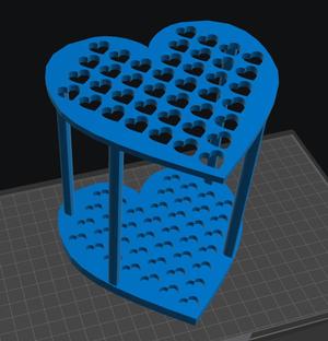 Heart Paintbrush Holder