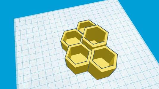 honey cone planter pattern