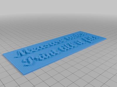  Measure twice print till it fits