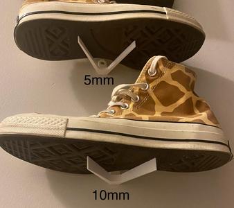Shoe Wall Mount - No Supports, Fast Print