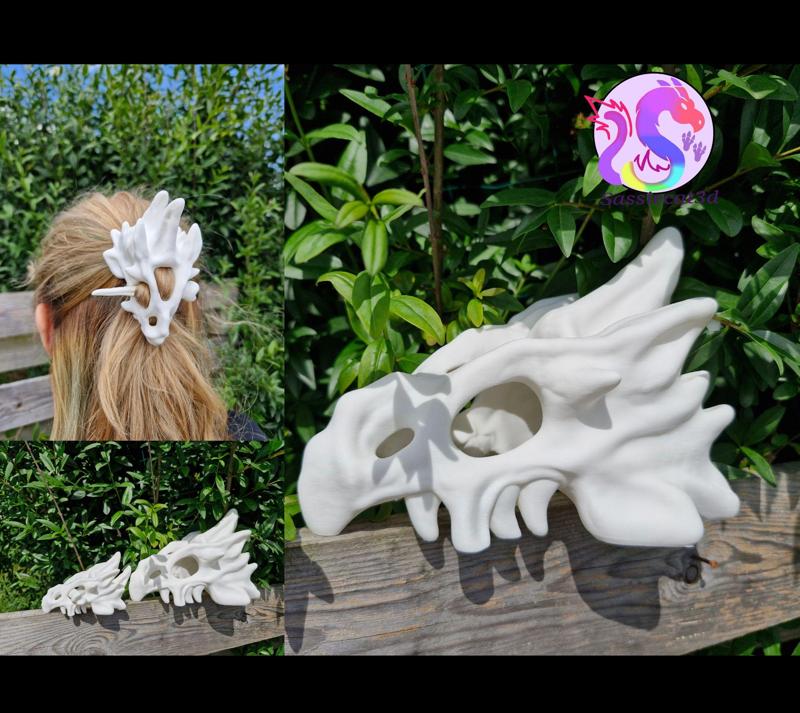 Dragon skull Decor & Hair pin (Personal use)