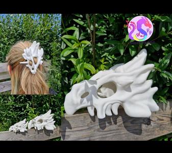 Dragon skull Decor & Hair pin (Personal use)