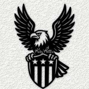 usa eagle shield wall art home decor