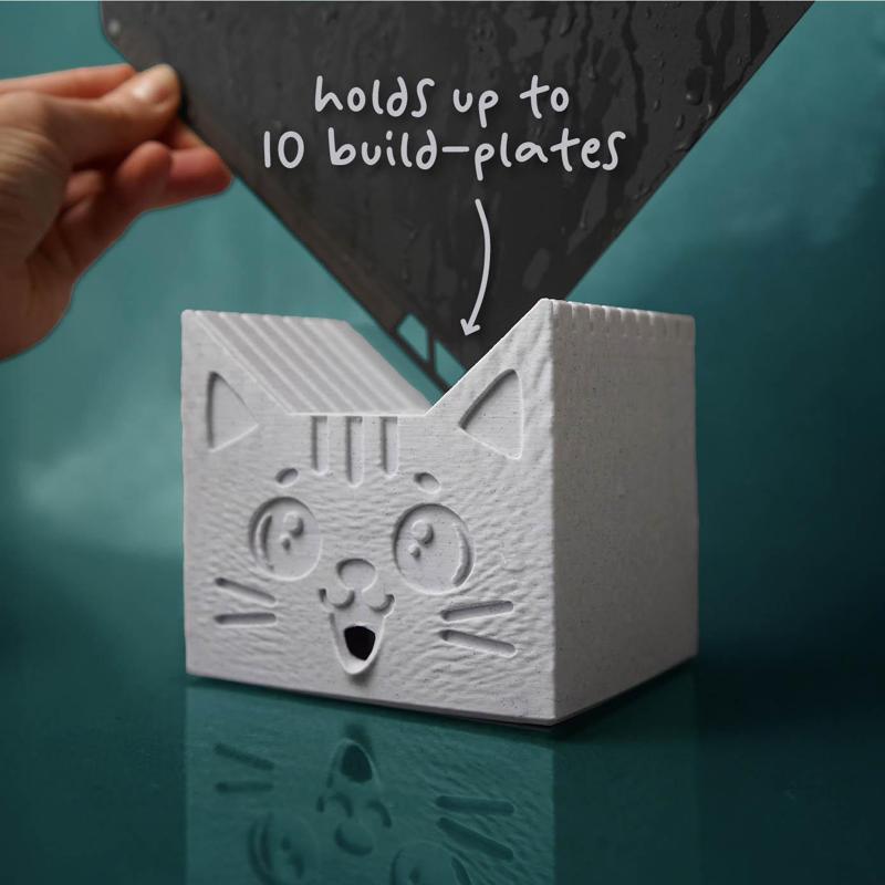 Misty the Build Plate Holder Cat