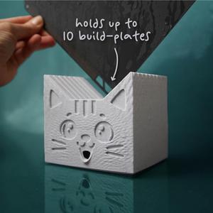Misty the Build Plate Holder Cat