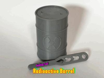 Radioactive Hermetic Barrel Print-in-Place
