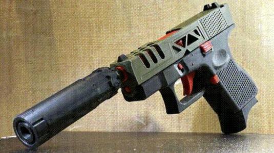Suppressor and barrel kit for prop gun 1/2x28RH