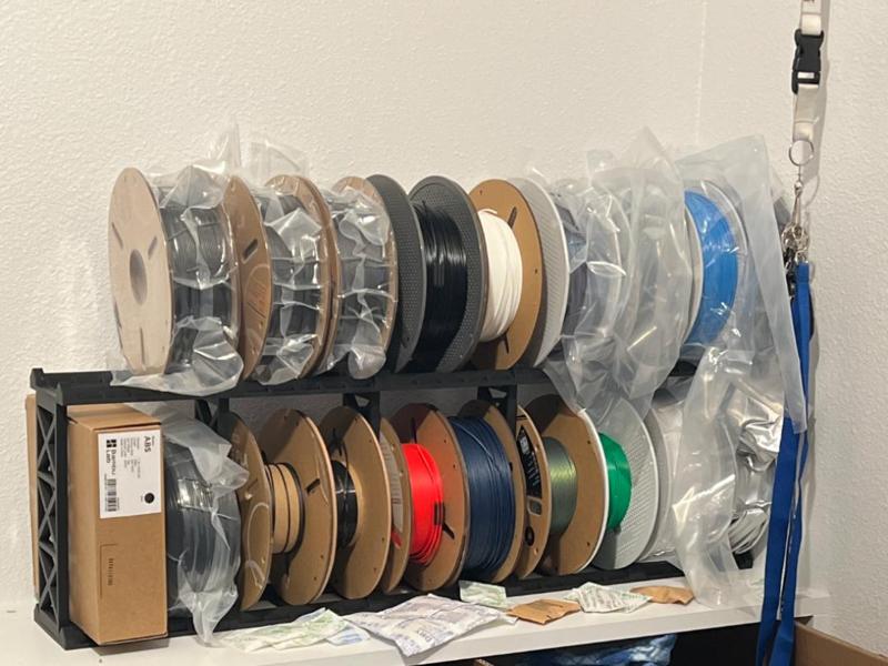 [100% Printable]2 Story Filament Rack W/ Risers