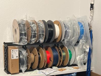 [100% Printable]2 Story Filament Rack W/ Risers