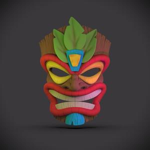 Tiki Mask -"Totem" (Sculptober Day 22)