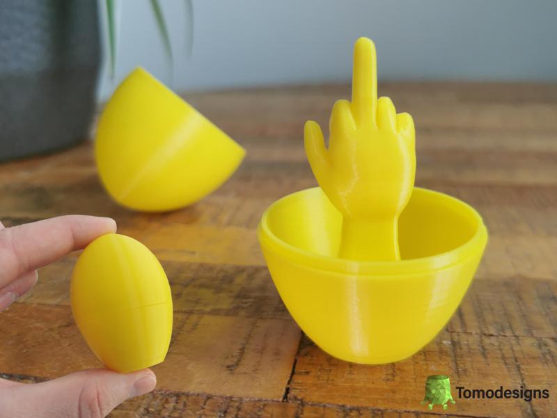 Middle Finger Easter Egg