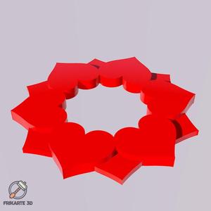 Double Hearts Circle Decoration 💞