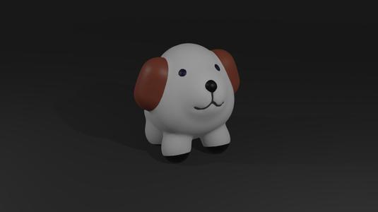 Piggy bank - "Doggy" - Balloon style