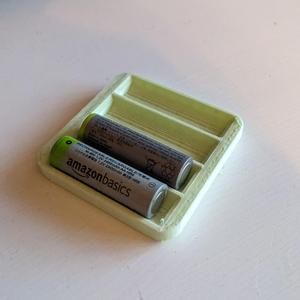 Simple AA Battery Tray