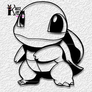 baby squirtle wall art pokemon character decor
