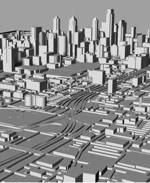 PHILADELPHIA, Skyline 3d map