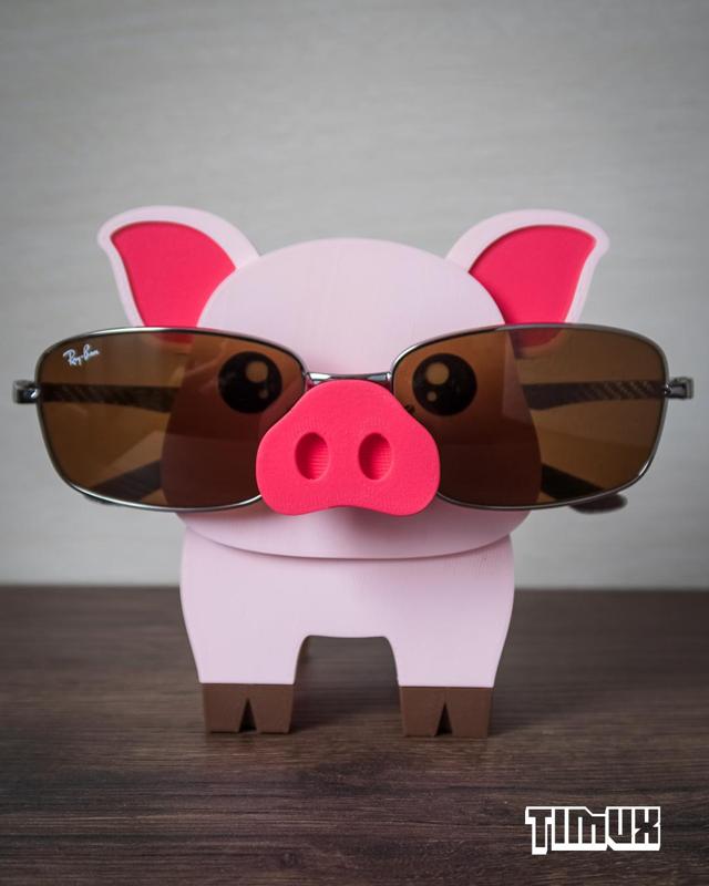 PIGGY GLASSES HOLDER